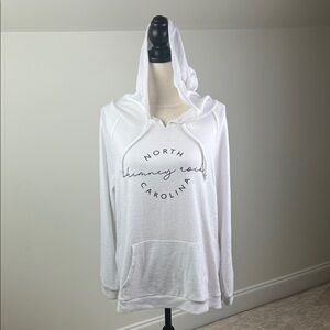 Trade Heritage Hoodie Sweater Ultra Soft Knit Chimney Rock North Carolina White